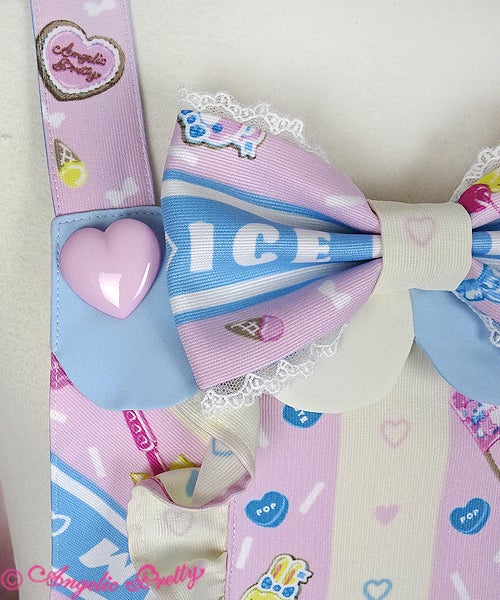Ice Cream Parlor Salopette (2020 2nd Release) by Angelic Pretty