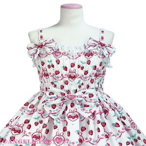 Strawberry Cake Party Shirring JSK by Angelic Pretty