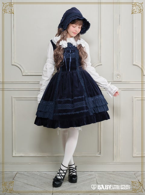 Velveteen Lace Frill JSK (2025) by Baby, the Stars Shine Bright