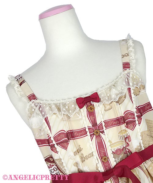 Cream Cookie Collection High Waist JSK Set by Angelic Pretty