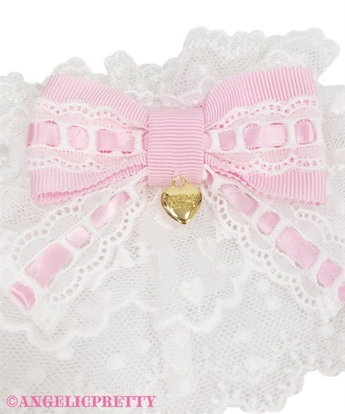 Dress-up Ladder Lace Wrist Cuffs by Angelic Pretty