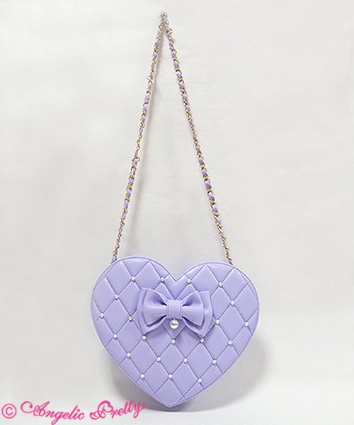 LOVE Quilted Heart Bag by Angelic Pretty