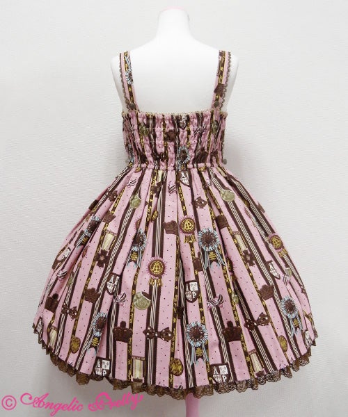 Chocolate Rosette Collared JSK Set by Angelic Pretty