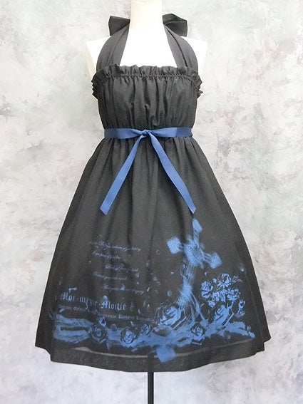 Cross and Roses Print Sundress JSK by Moi-même-Moitié