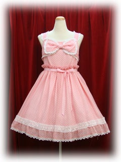 Chiffon Polka Dot Ribbon JSK by Baby, the Stars Shine Bright