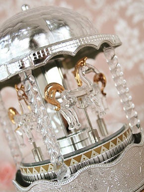 Merry-go-round Music Box (Silver) by Victorian Maiden