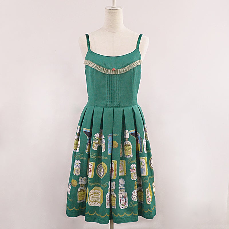 Fragrance Print Little Rose Sleeveless OP by Emily Temple Cute