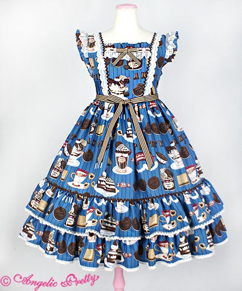 【限定カラー】Cream Cookie Parade ジャンパースカート Cream Cookie Parade JSK by Angelic Pretty