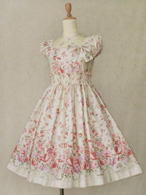 Rose Garden Shirring OP by Victorian Maiden