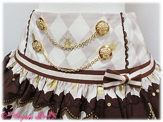 Chess Chocolate Skirt by Angelic Pretty