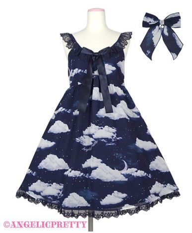 d*7様 希少 初版紺レース angelic pretty mistysky J Misty Sky JSK Set by Angelic Pretty