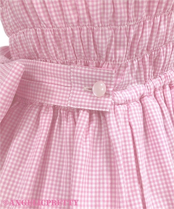 Eternal Doll Short Sleeve OP (Small Gingham) by Angelic Pretty