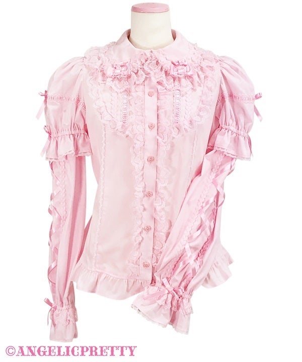 Angelic Pretty 袖取り外し可 編み上げカットソー Dress-up Lace Detachable Sleeves Blouse by Angelic Pretty
