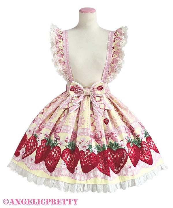 Decoration Strawberry Skirt by Angelic Pretty