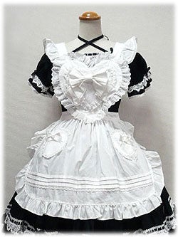 Angelic Pretty ラブリーハートエプロン白 懐古 Angelic Pretty