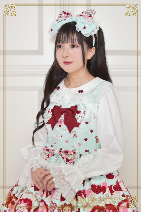 Kumya's Sweet Baby Love Heart JSK II & Head Bow Set by Baby, the