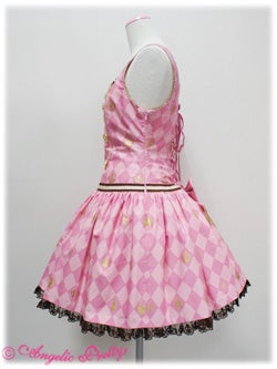 Chess Chocolate Dropped Waist JSK by Angelic Pretty