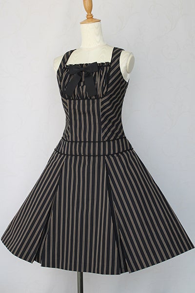 ＊Victorian maiden/レジメンタルスカート:ベスト＊ Regimental Stripe JSK by Victorian Maiden