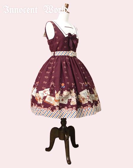Rabbit Letter Sailor Collar JSK by Innocent World