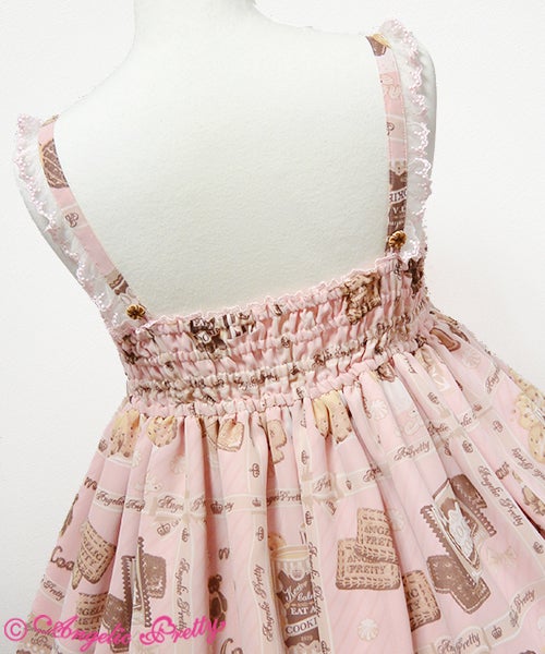 Cream Cookie Collectionハイウエストジャンパースカート Cream Cookie Collection High Waist JSK by Angelic Pretty