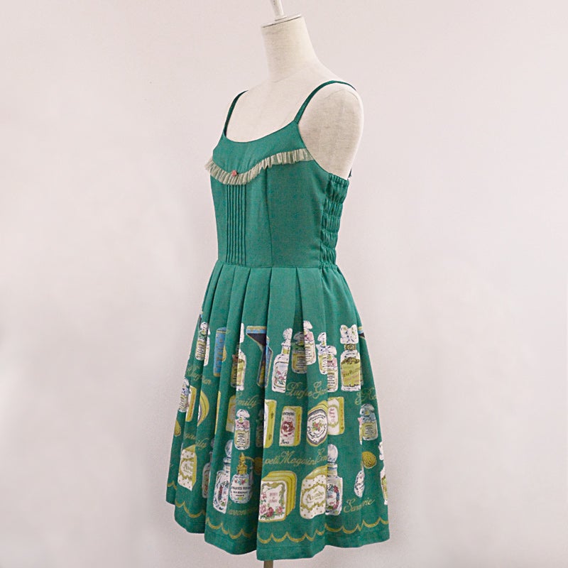 Fragrance Print Little Rose Sleeveless OP by Emily Temple Cute