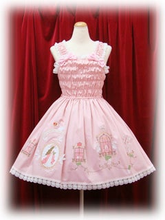 Angel's Window Print Applique Shirring JSK by Baby, the Stars