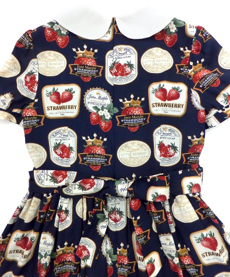 Strawberry Label Round Collar OP by Jane Marple