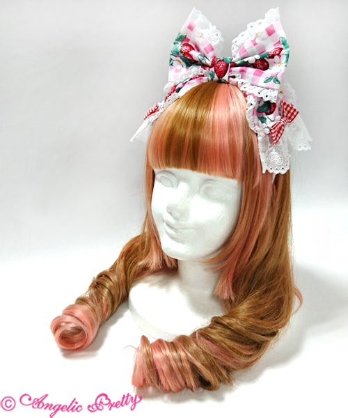 Angelic Pretty Bunny Ribbon カチューシャ Ribbon Berry Bunny Head Bow by Angelic Pretty