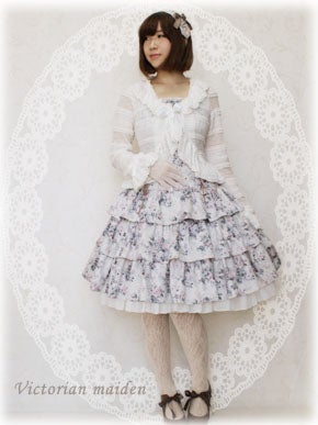 Rococo Bouquet Low-Waist JSK by Victorian Maiden