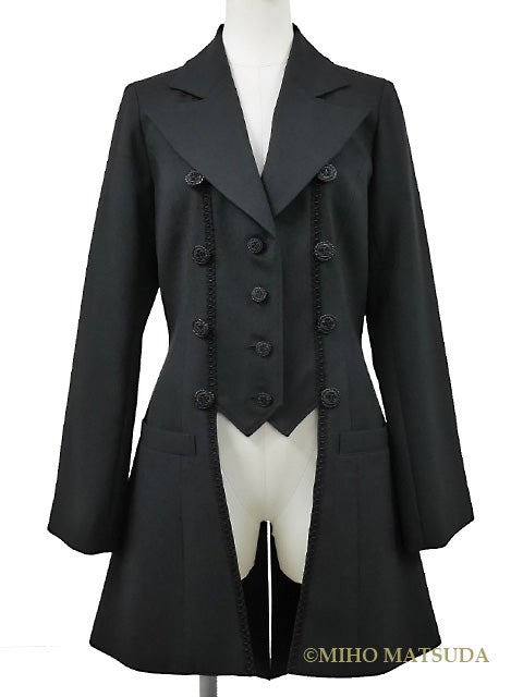 MIHO MATSUDA アウター Duban Swallowtail Long Jacket by Miho Matsuda