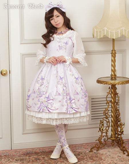 Japanese Butterfly Plain JSK by Innocent World