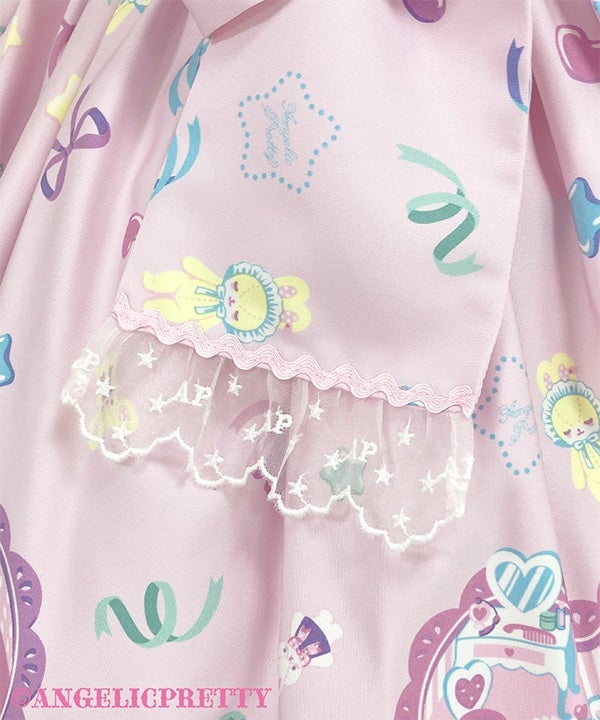 Compact Toys Skirt With Bib by Angelic Pretty