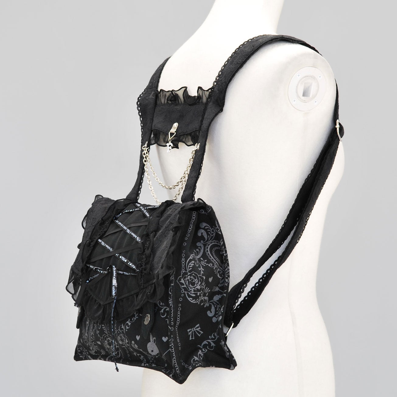 FRILL Lace-up Ribbon Rucksack (2011) by h.NAOTO