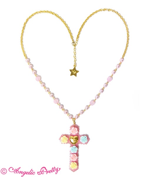Milky Cross Necklace (2015 2nd Release) by Angelic Pretty