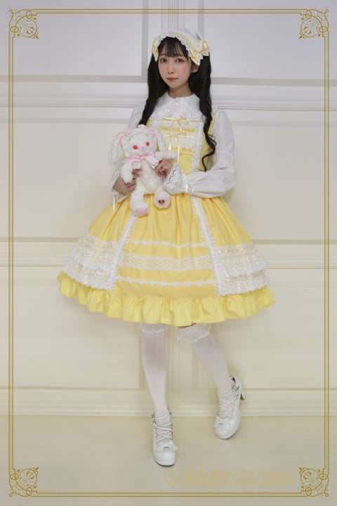 Lace Frill JSK + Headdress Set (2022 Yokohama limited) by Baby