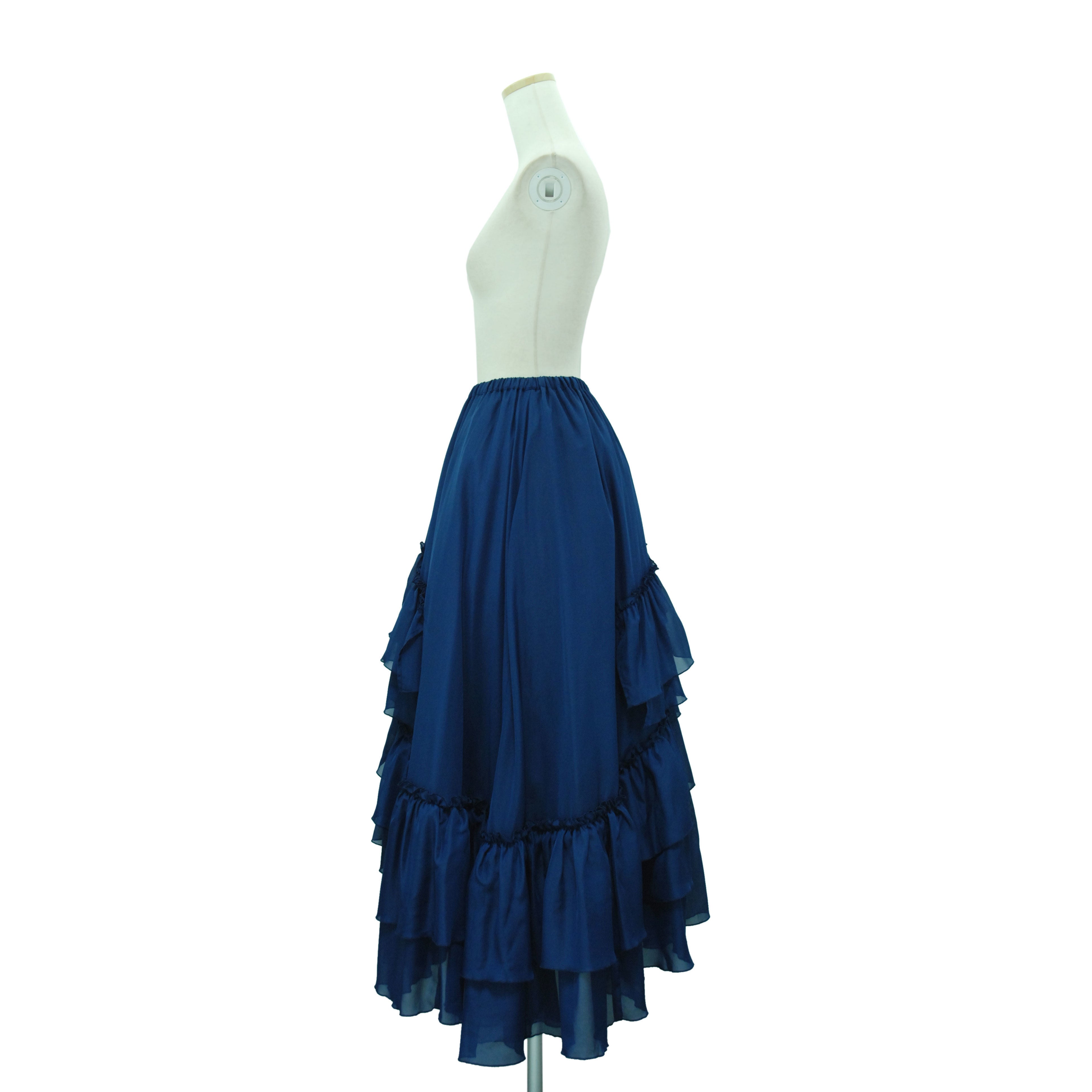 Long Frill Skirt by Sheglit