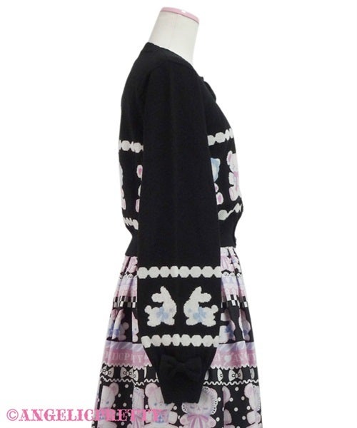 Fancy Border Knit Cardigan by Angelic Pretty