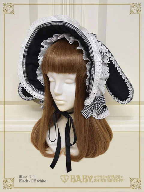 White Rabbit Bunny Ears Bonnet by Baby, the Stars Shine Bright