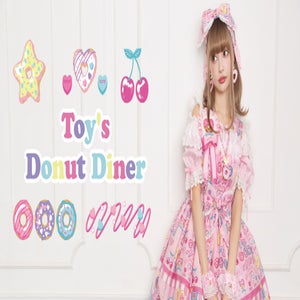 Toy's Donut Diner Apron Dress Set by Angelic Pretty