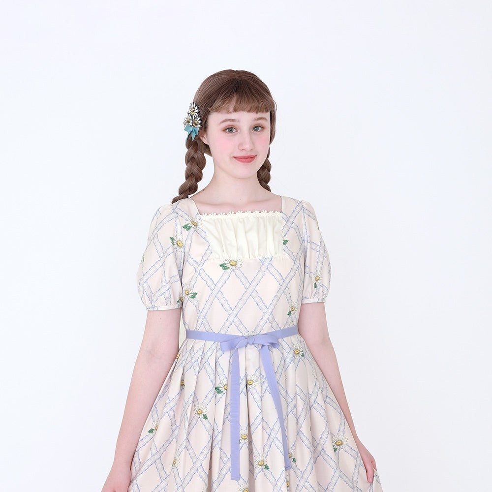 Cross Lace Marguerite OP by Emily Temple Cute