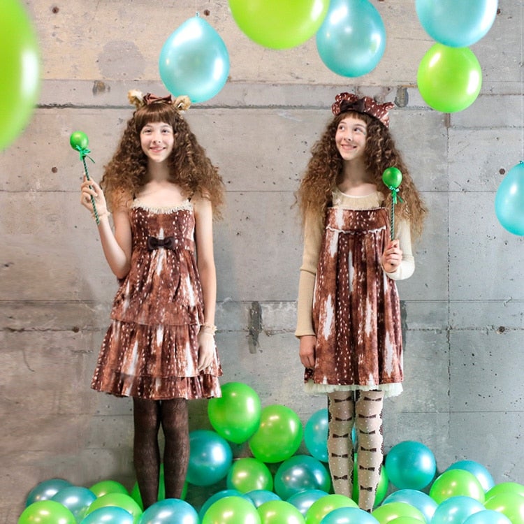 Fawn Fur Velour JSK by Emily Temple Cute