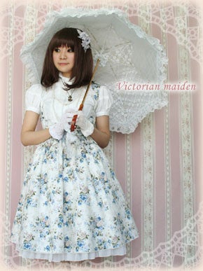 Rococo Bouquet Apron Dress JSK by Victorian Maiden