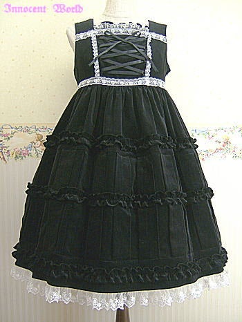 Velveteen Box Pleat JSK by Innocent World