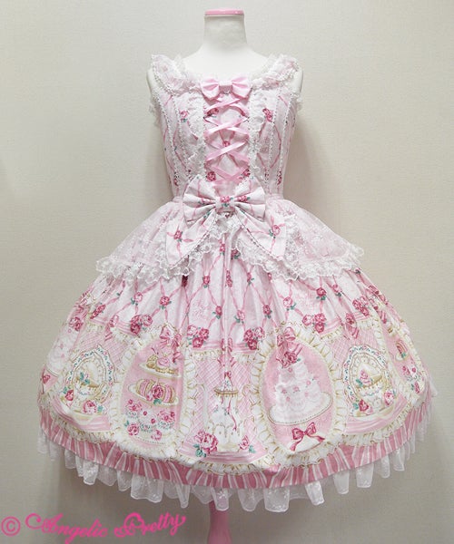 :*3様 AngelicPretty Salon de thé Rose JSK Salon de thé Rose JSK by Angelic Pretty