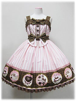 Melty Chocolate High Waist JSK by Angelic Pretty
