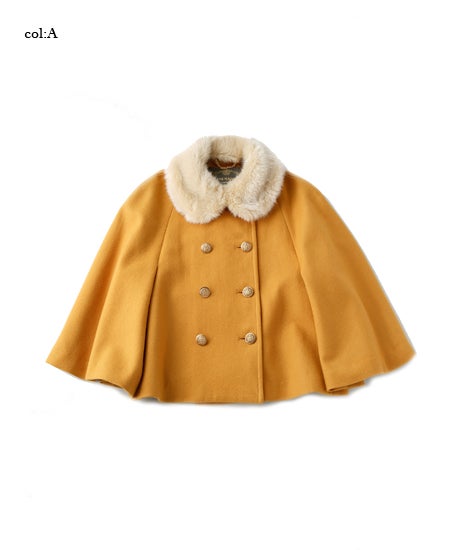 Fur Collar Cape Jacket by Jane Marple