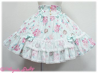 Eternal Rose Bouquet スカート Eternal Rose Bouquet Skirt by Angelic Pretty