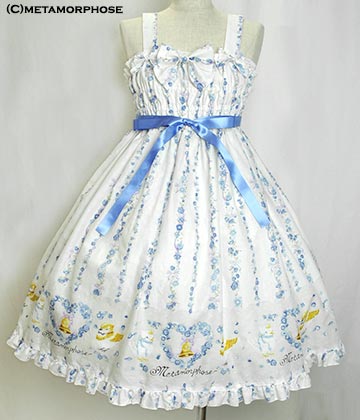 Happy Bell High Waist Shirring JSK Set by Metamorphose Temps de Fille