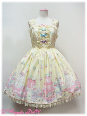 Angelic Pretty decoration dream ポニークッション Decoration Dream Back Frill JSK by Angelic Pretty
