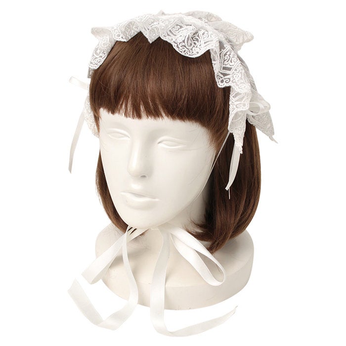 Coffin Lace Headdress by Moi-même-Moitié